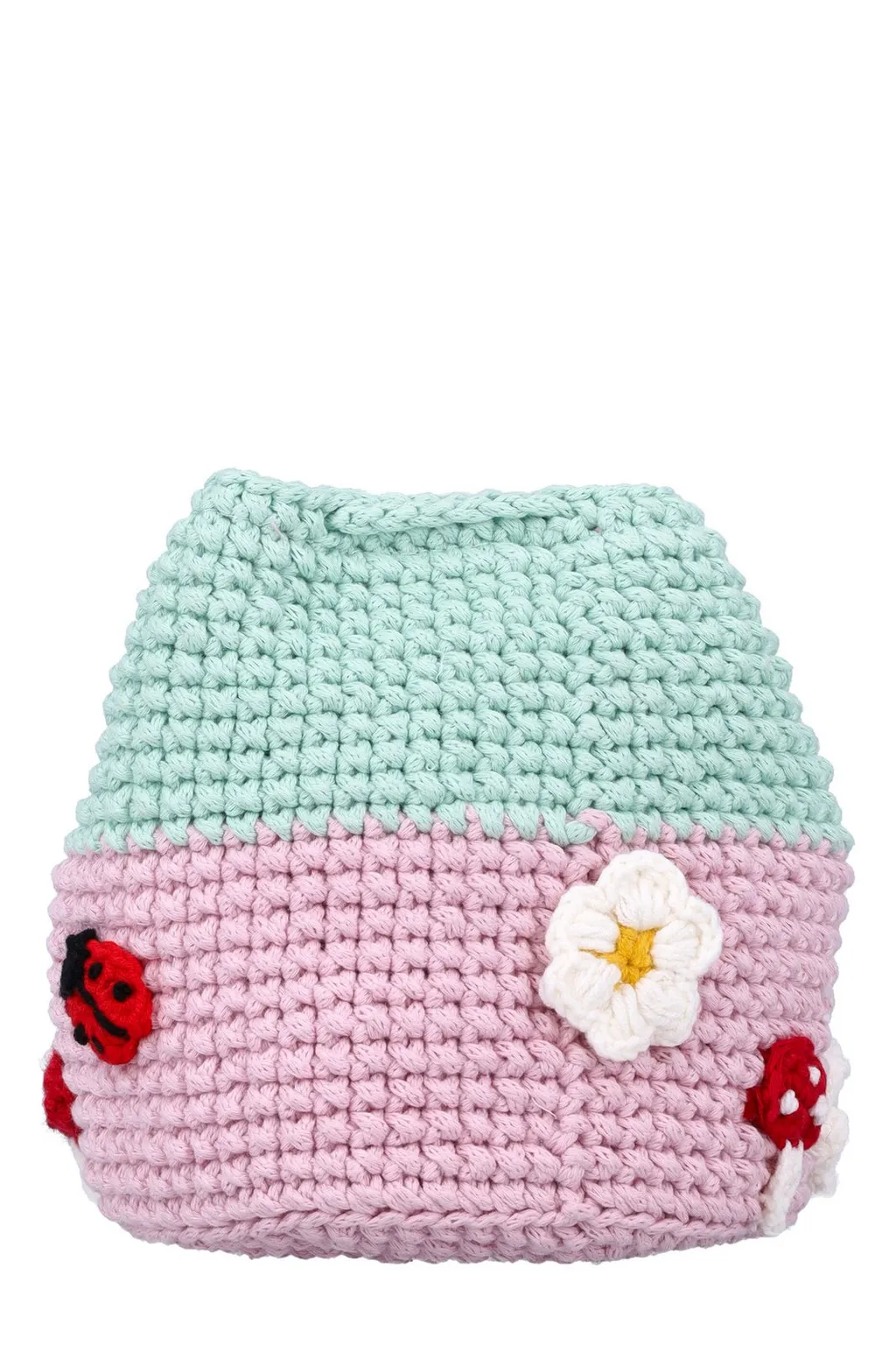 Stella Mccartney Kids Toadstool House Crocheted Crossbody Bag
