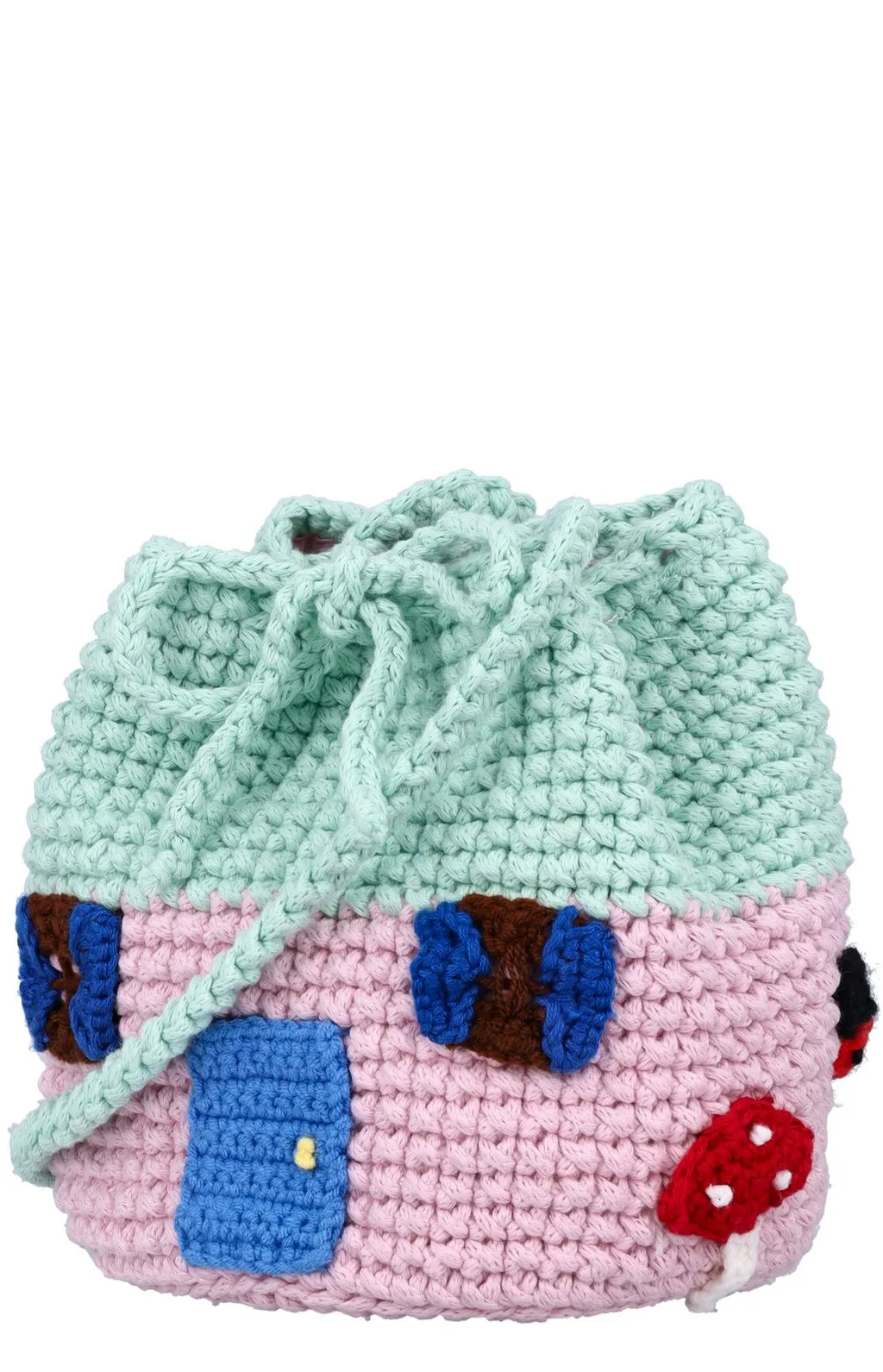 Stella Mccartney Kids Toadstool House Crocheted Crossbody Bag