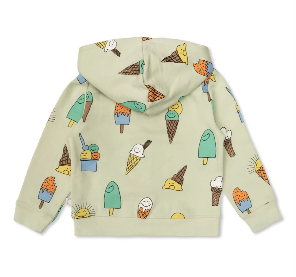 Stella Mccartney Kids Illustration-Printed Zip-Up Hoodie