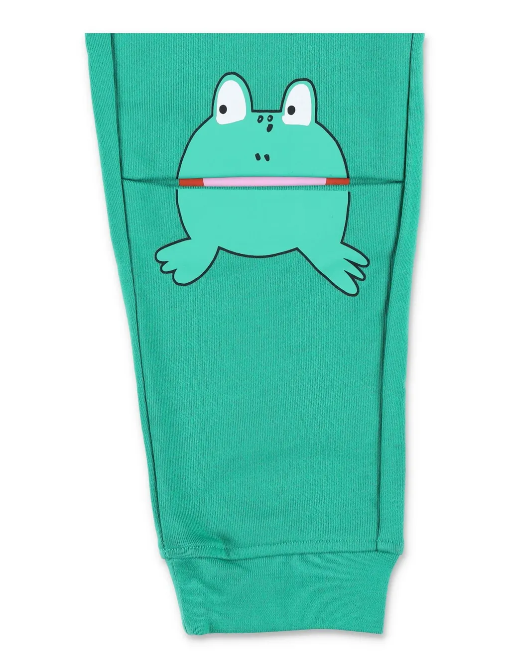 Stella Mccartney Kids Frog-Printed Ribbed Ankle Track Pants