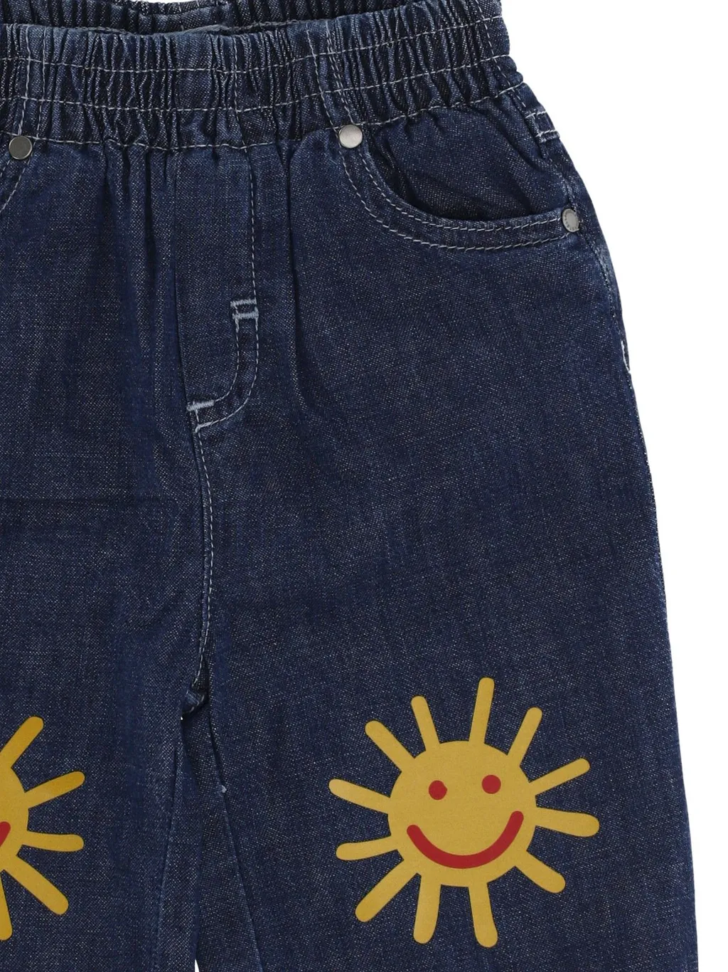 Stella Mccartney Kids Sun Printed Elasticated Waist Jeans