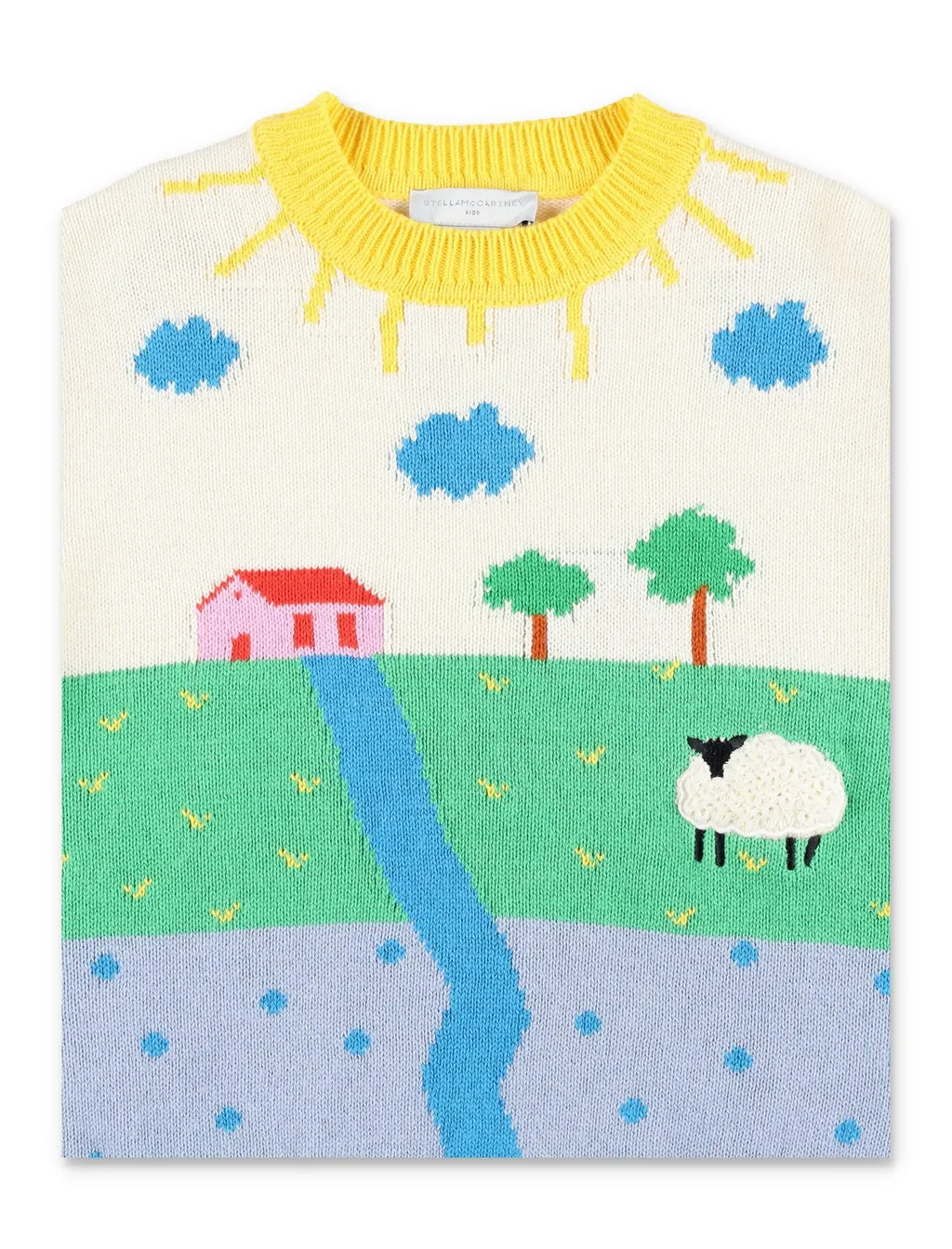 Stella Mccartney Kids Farm Intarsia-Knit Jumper