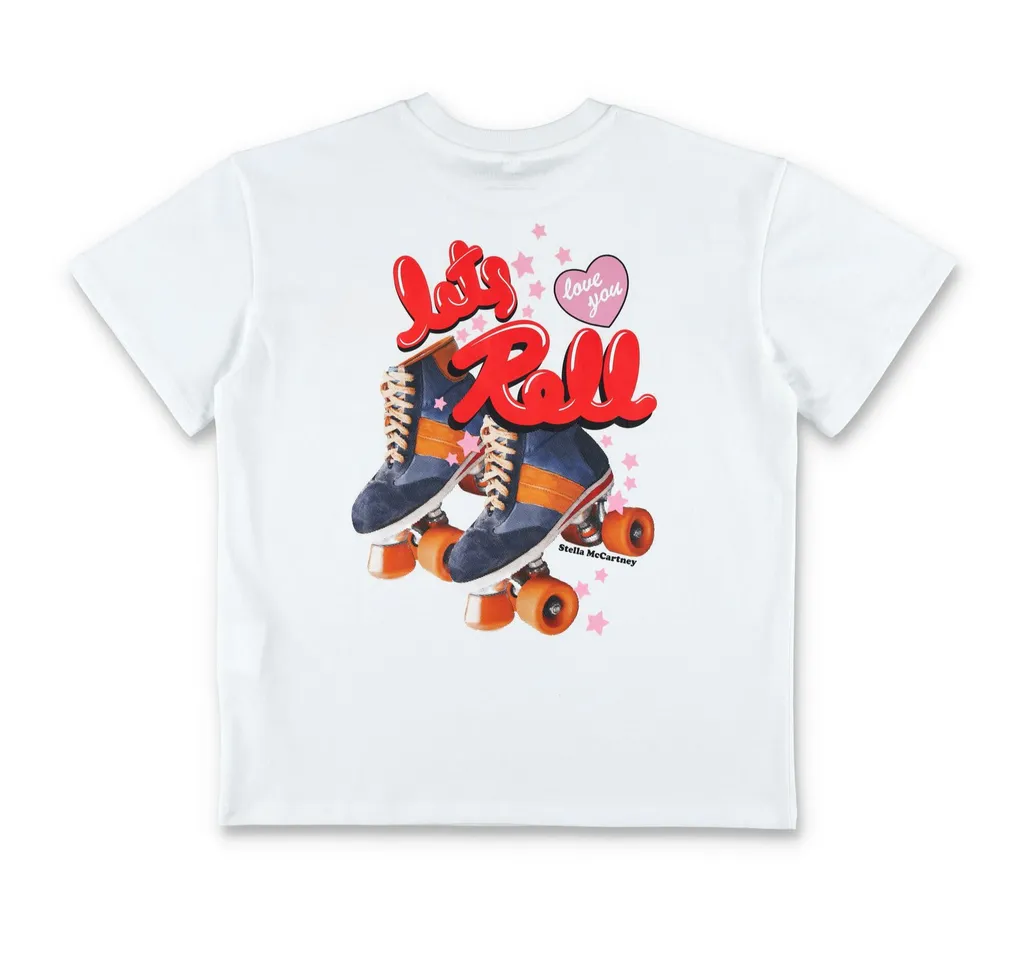Stella Mccartney Kids Logo Printed Crewneck T-Shirt