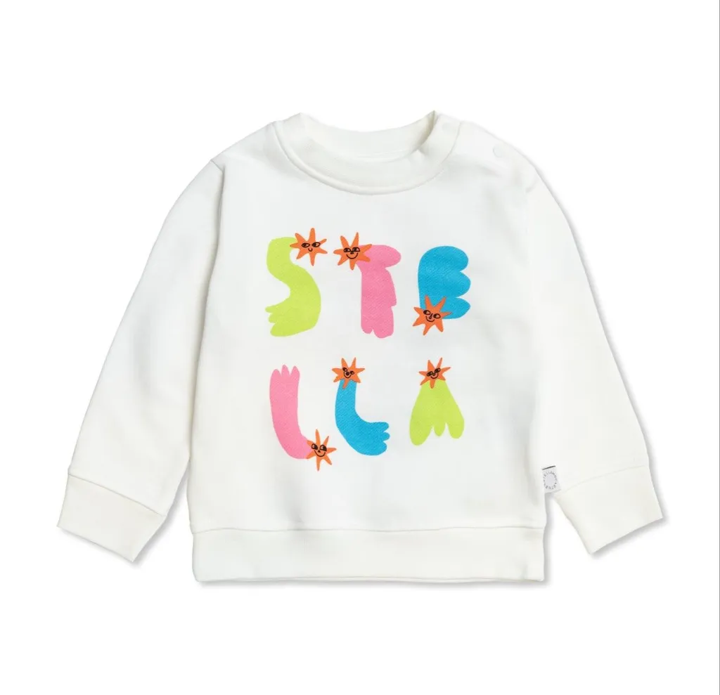 Stella Mccartney Kids Logo Printed Crewneck Sweatshirt