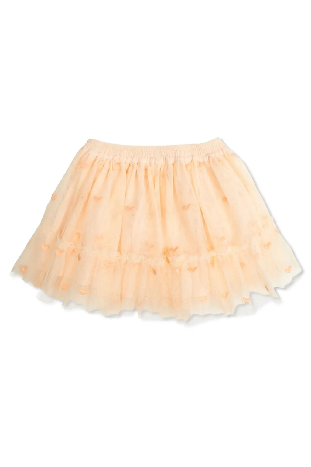 Stella Mccartney Kids Heart-Embroidered Ruffled Skirt