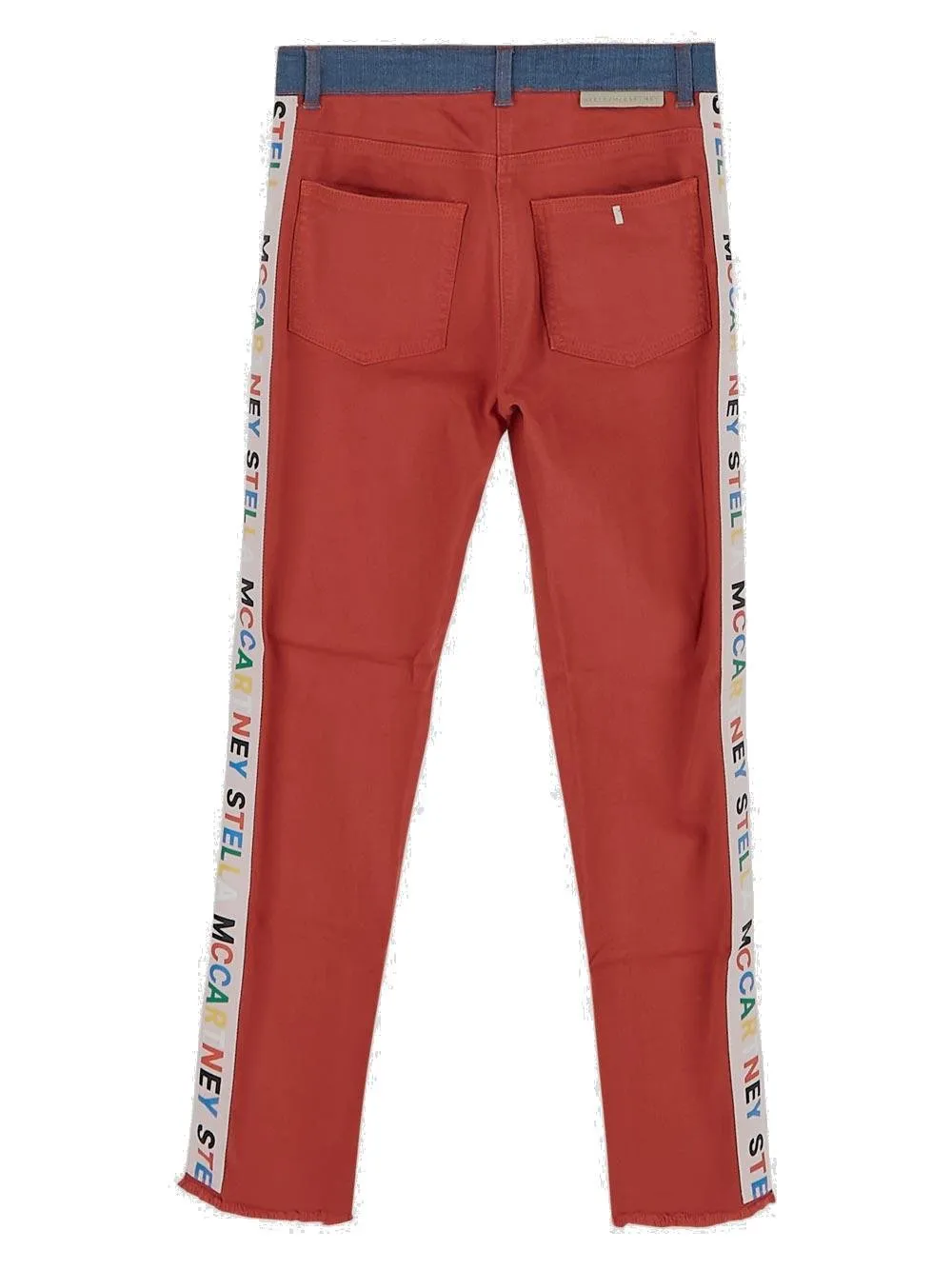 Stella Mccartney Kids Colour-Blocked Logo Tape Jeans