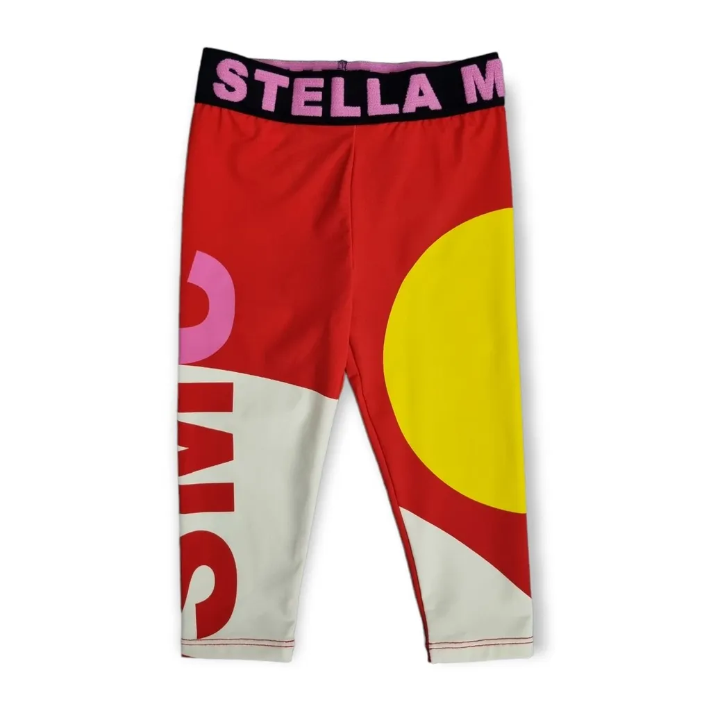 Stella Mccartney Kids Logo-Waistband Stretched Leggings