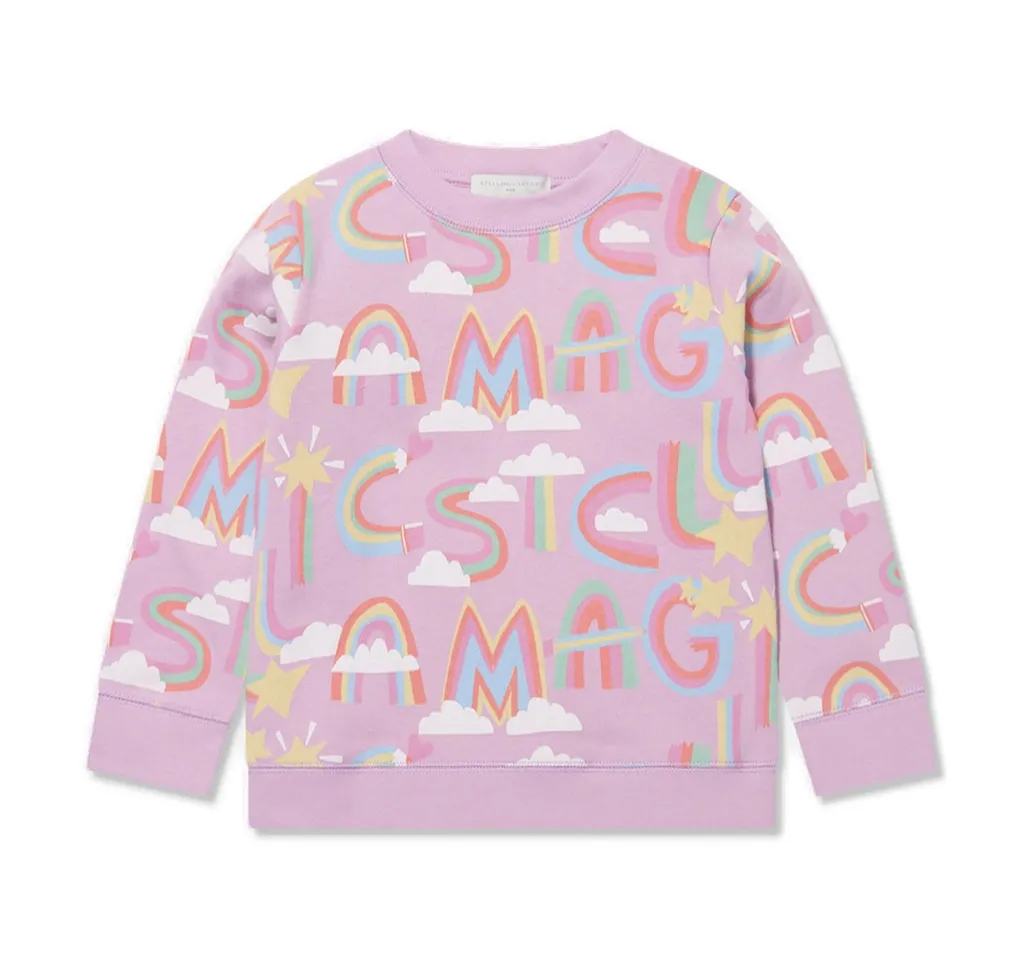Stella Mccartney Kids Graphic Printed Crewneck Tracksuit