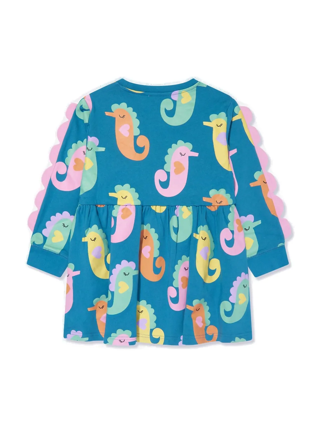 Stella Mccartney Kids Seahorse-Printed Crewneck Dress
