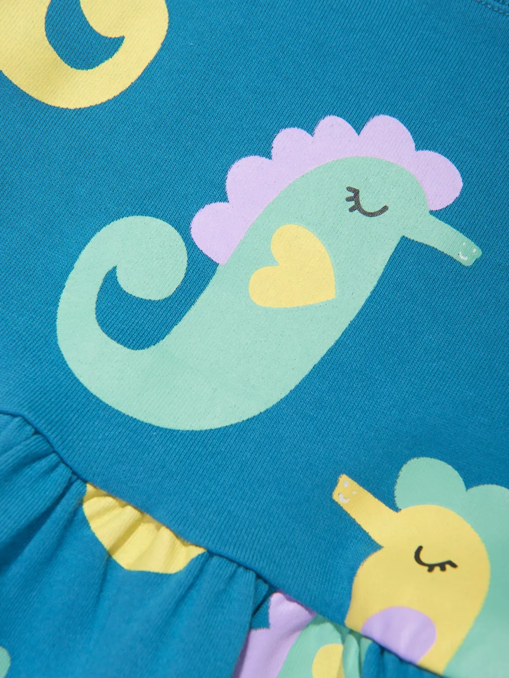 Stella Mccartney Kids Seahorse-Printed Crewneck Dress