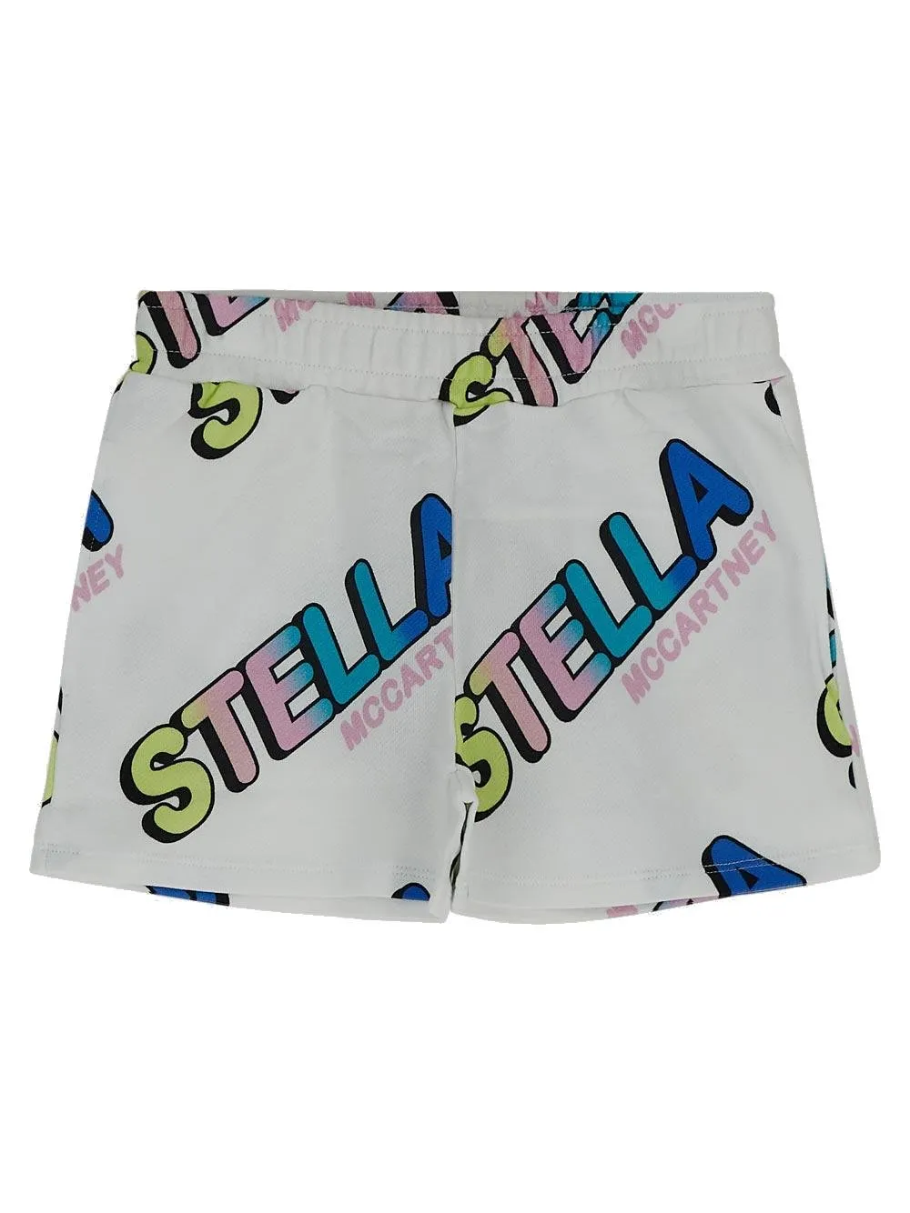 Stella Mccartney Kids Logo Printed Jersey Shorts