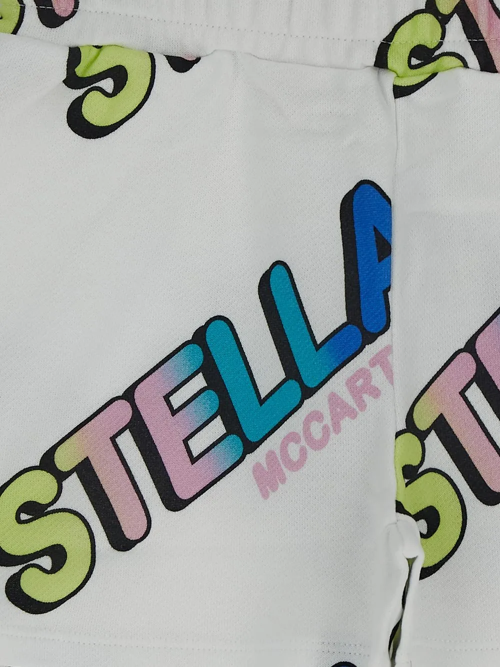 Stella Mccartney Kids Logo Printed Jersey Shorts