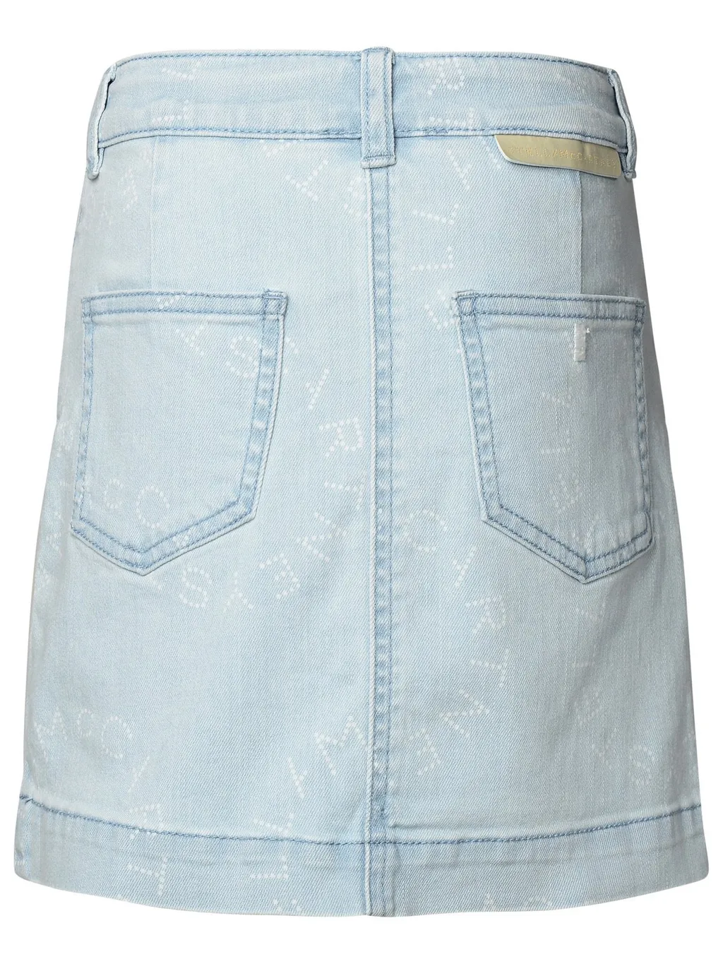 Stella Mccartney Kids Medallion Logo Denim Skirt