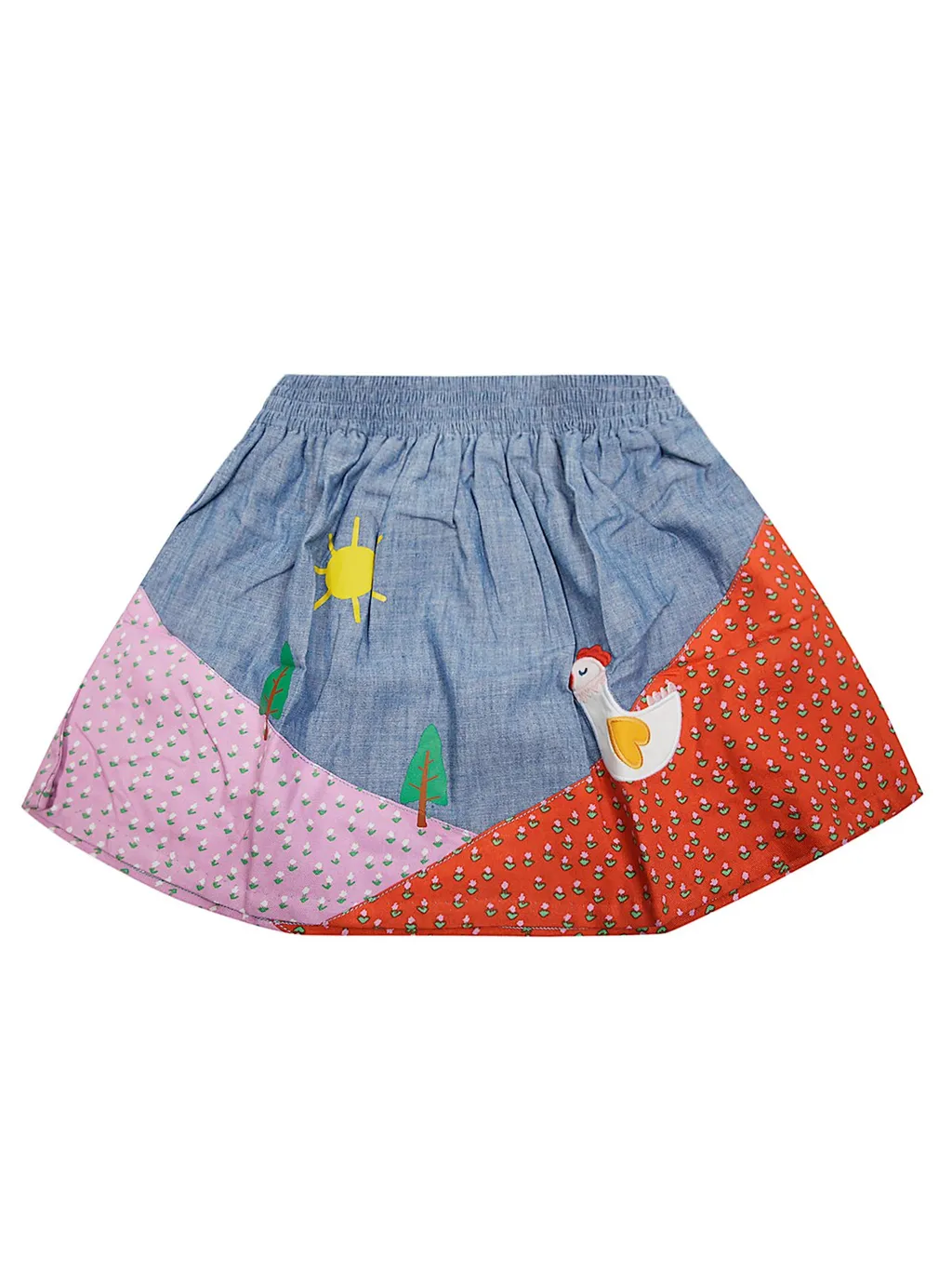 Stella Mccartney Kids Panelled Elastic Waist Skirt