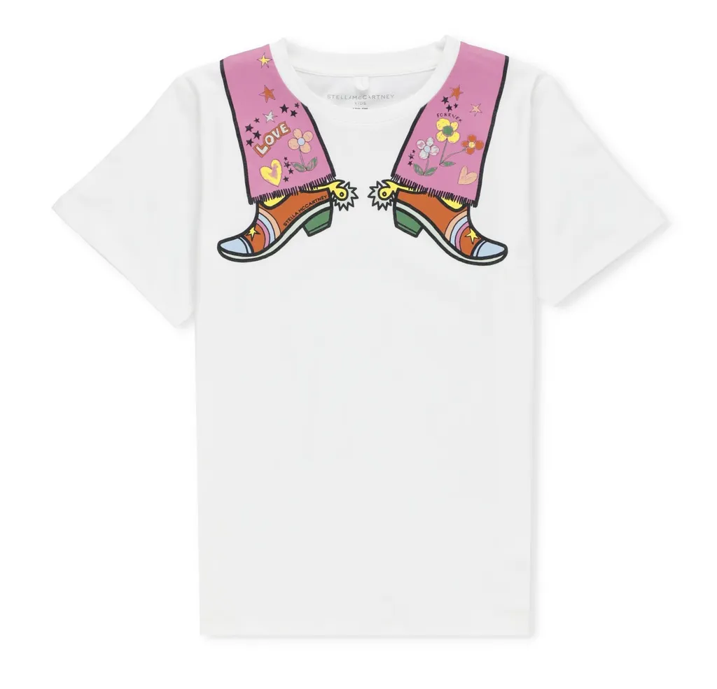 Stella Mccartney Kids Graphic Printed Crewneck T-Shirt