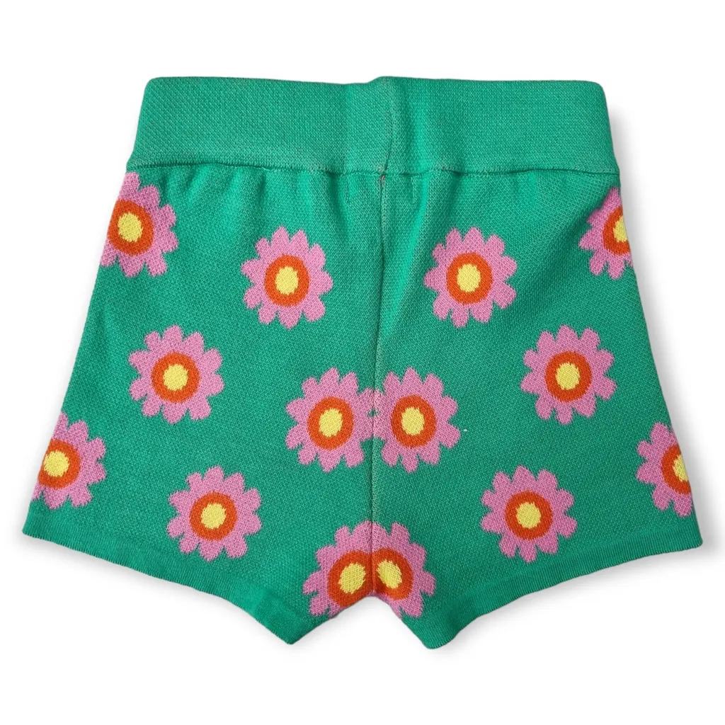 Stella Mccartney Kids Floral-Printed Elasticated Waistband Knitted Shorts