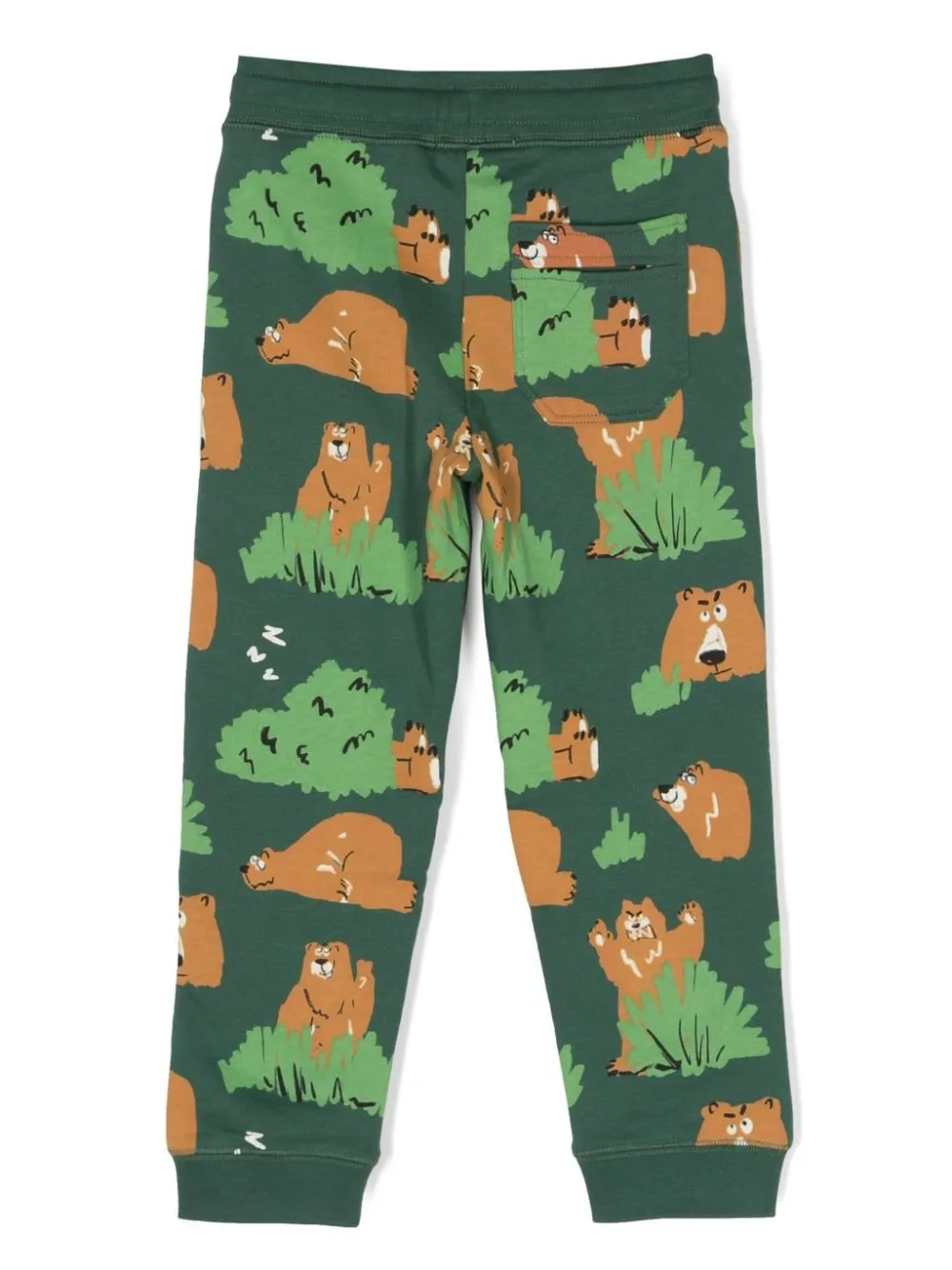 Stella Mccartney Kids Bear-Printed Drawstring Trousers