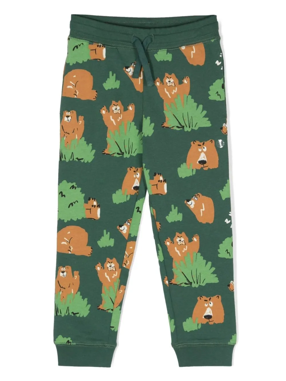 Stella Mccartney Kids Bear-Printed Drawstring Trousers