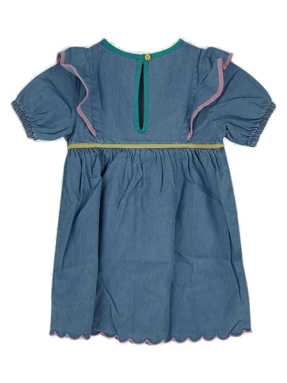 Stella Mccartney Kids Ruffled Detail Chambray Dress