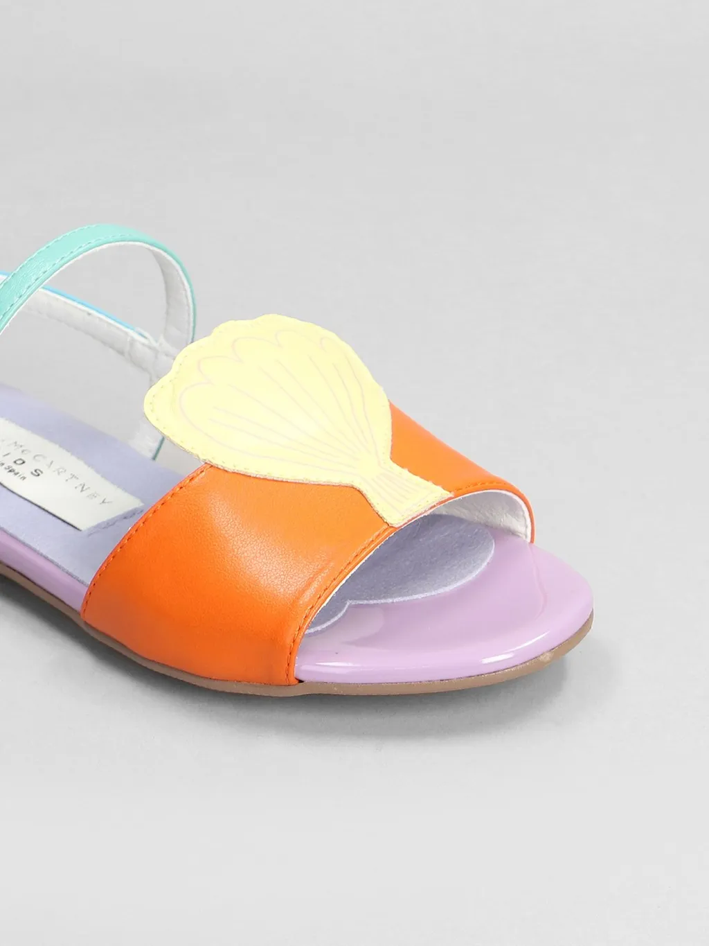 Stella Mccartney Kids Seashell Ankle Strapped Sandals