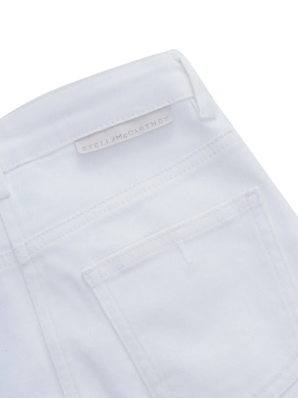 Stella Mccartney Kids Mid-Rise Frayed Hem Jeans