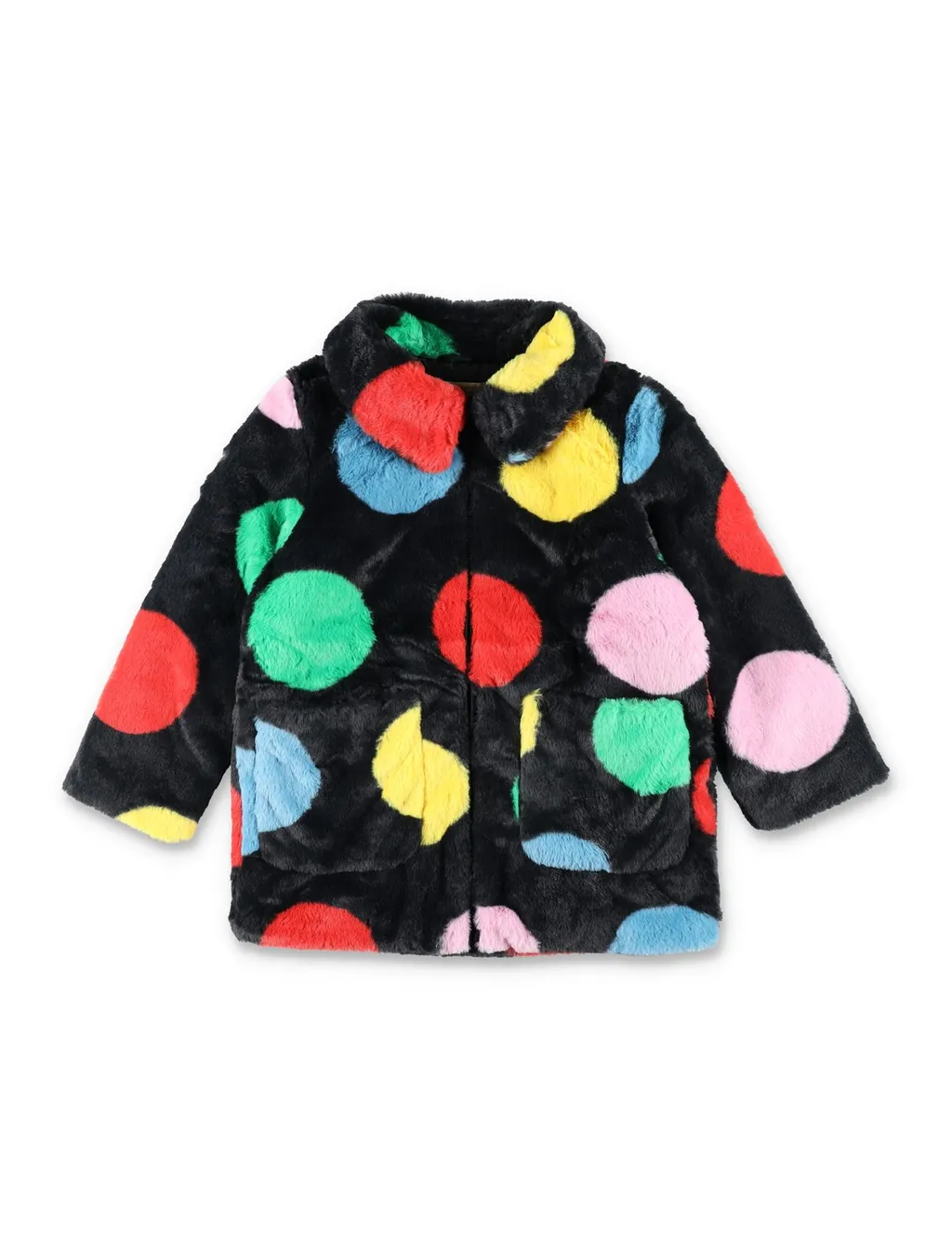 Stella Mccartney Kids Polka-Dot Printed Straight Hem Jacket