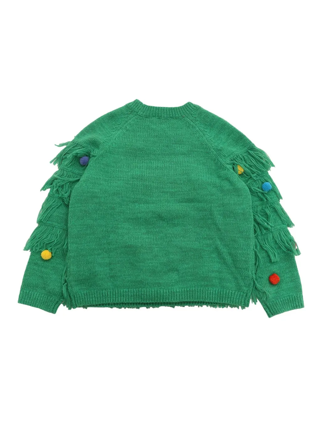 Stella Mccartney Kids Pompom-Detailed Fringed Jumper
