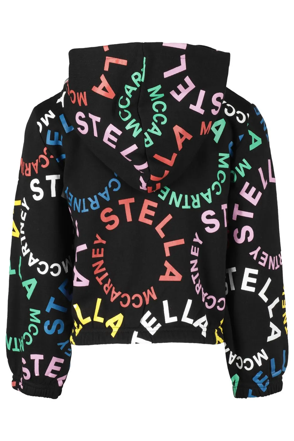 Stella Mccartney Kids Logo Printed Jersey Fleece Hooded Jacket