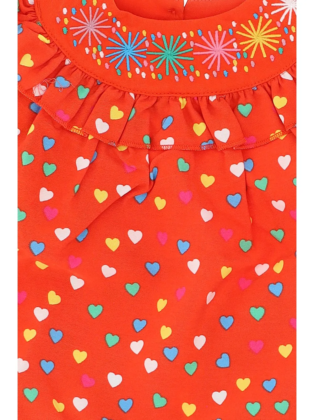 Stella Mccartney Kids Heart-Print Crewneck Dress