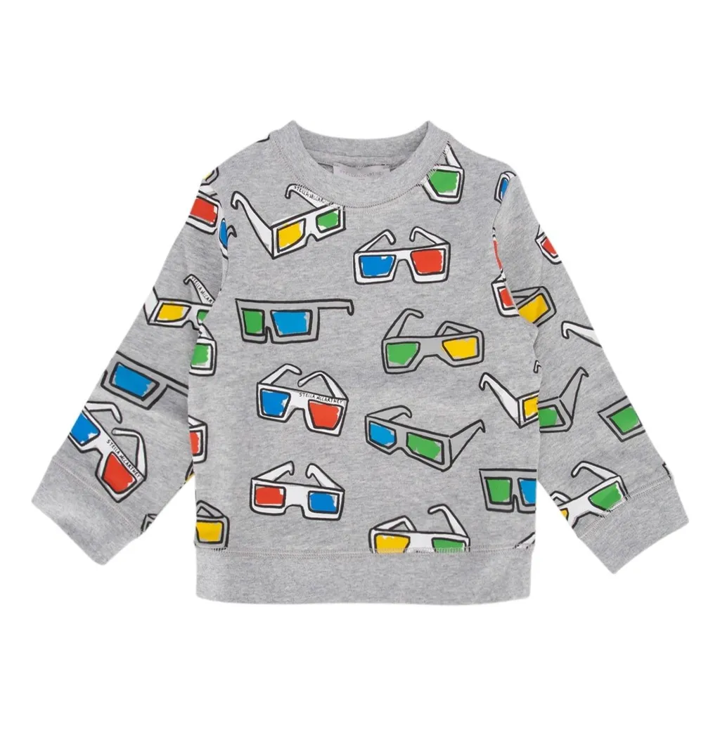 Stella Mccartney Kids Sunglasses Printed Crewneck Sweatshirt