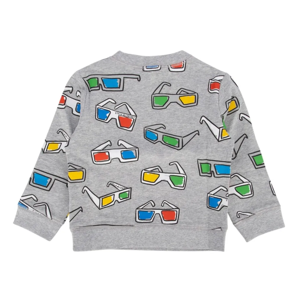 Stella Mccartney Kids Sunglasses Printed Crewneck Sweatshirt