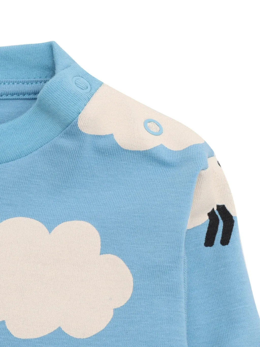 Stella Mccartney Kids Clouds Printed Crewneck T-Shirt