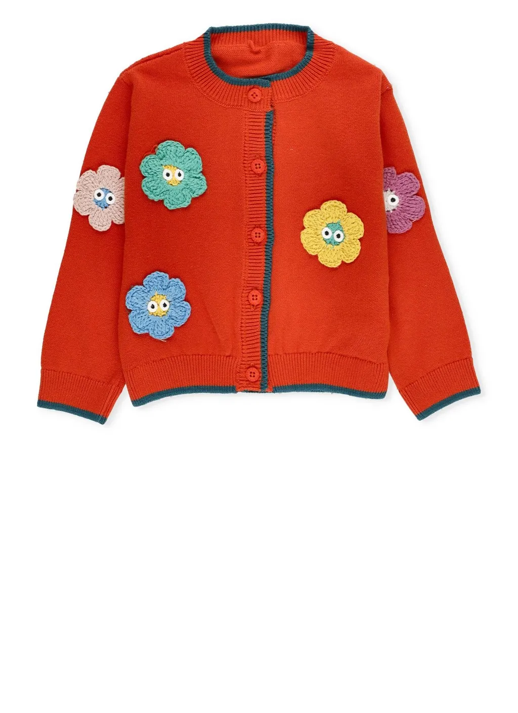 Stella Mccartney Kids Floral Embroidered Cardigan
