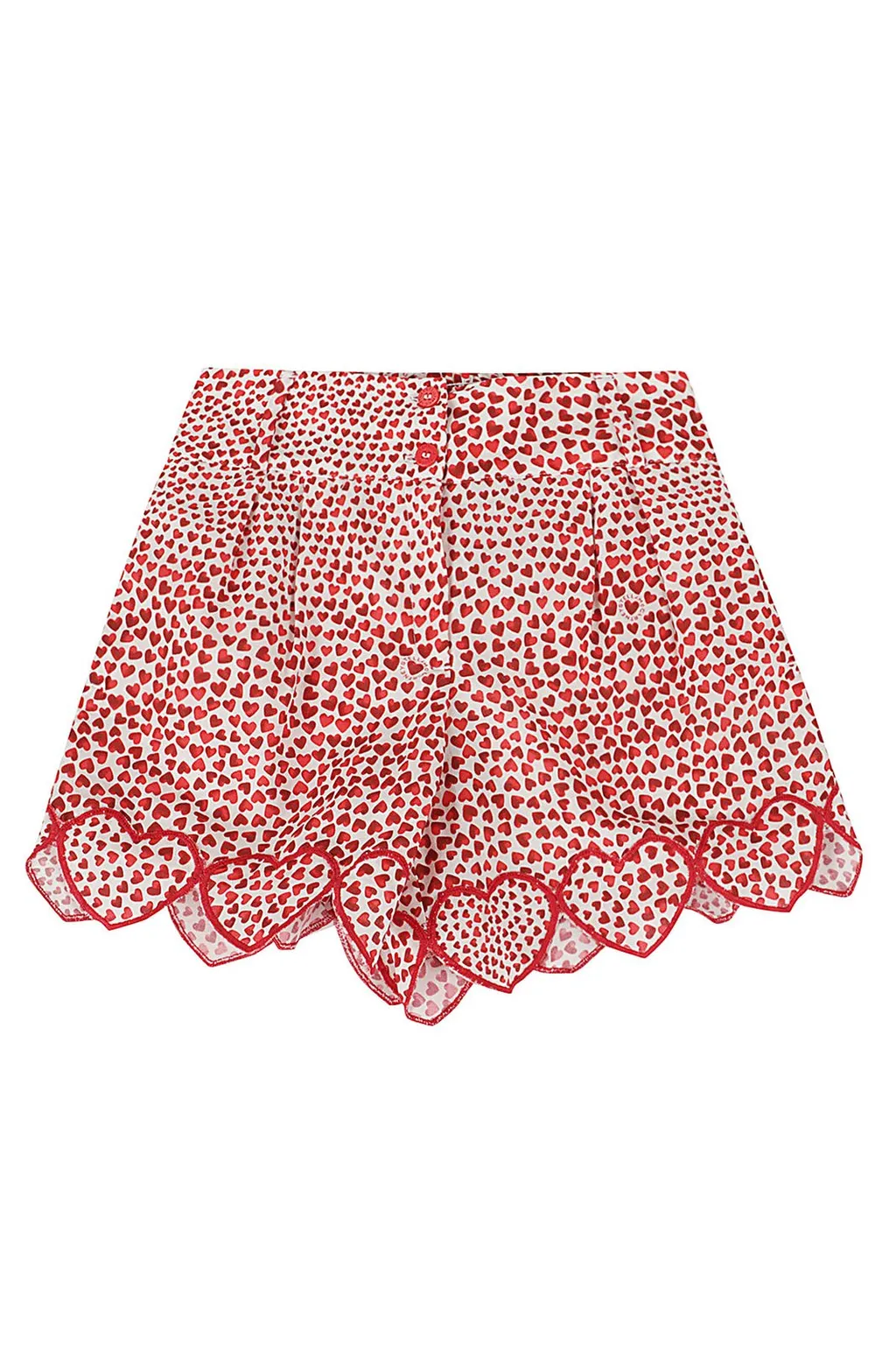 Stella Mccartney Kids Heart-Printed High Waist Shorts