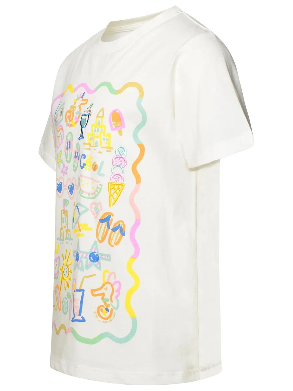 Stella Mccartney Kids Beach Printed Crewneck T-Shirt