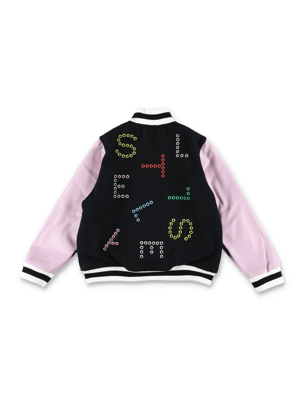 Stella Mccartney Kids Logo Detailed Varsity Bomber Jacket
