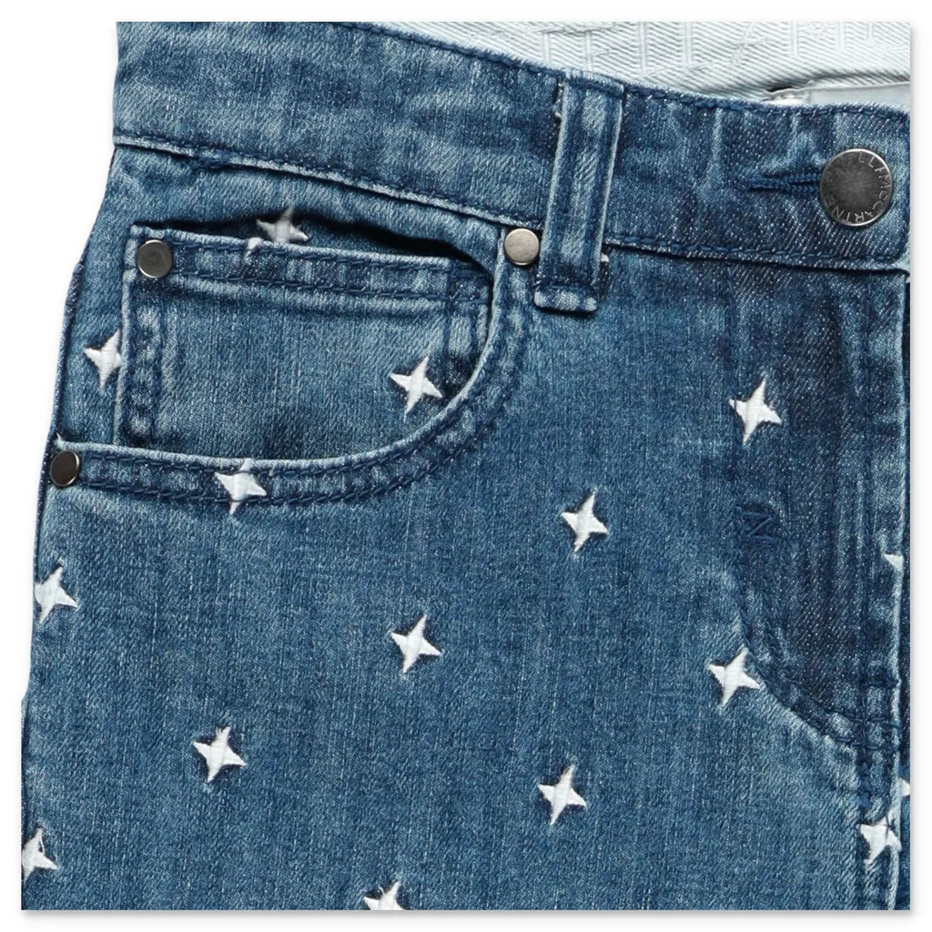 Stella Mccartney Kids Embroidered Stars Jeans