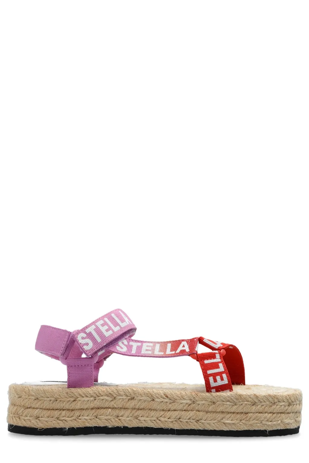 Stella Mccartney Kids Logo-Tape Round-Toe Sandals