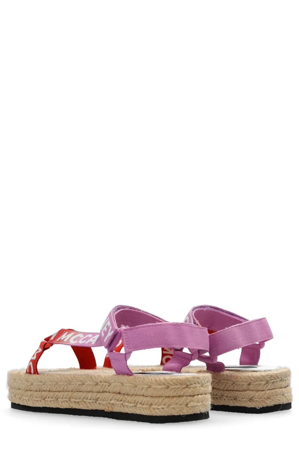Stella Mccartney Kids Logo-Tape Round-Toe Sandals