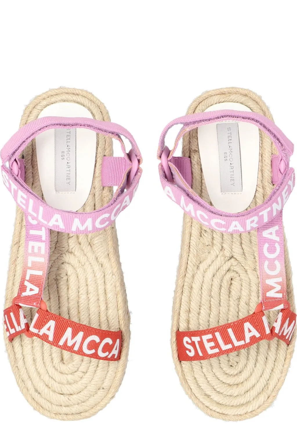 Stella Mccartney Kids Logo-Tape Round-Toe Sandals