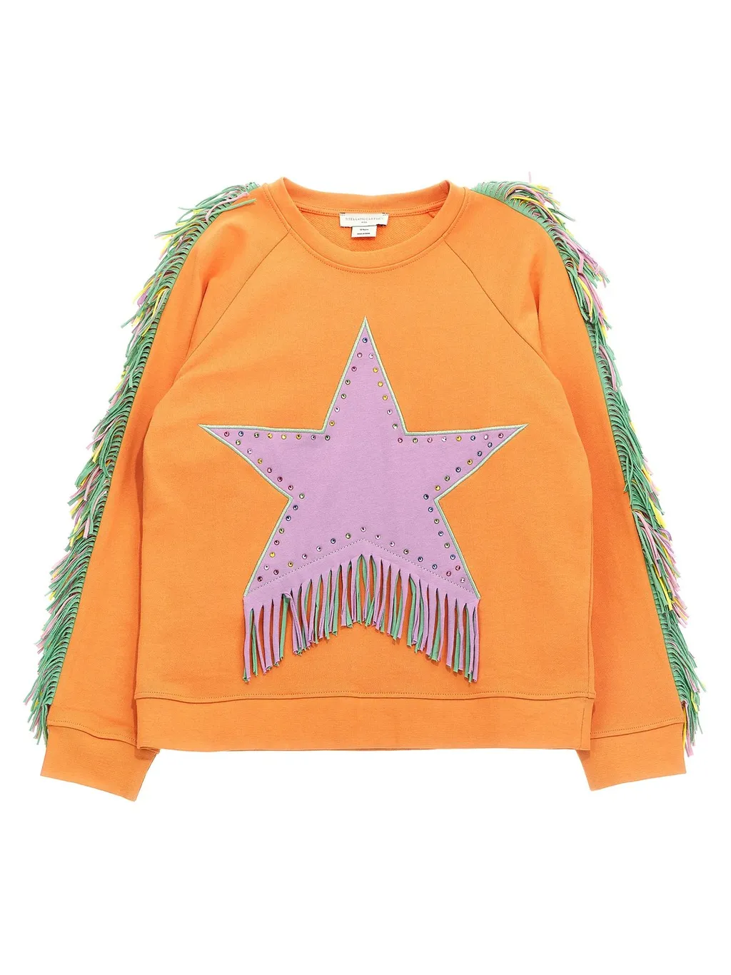 Stella Mccartney Kids Fringed Crewneck Sweatshirt