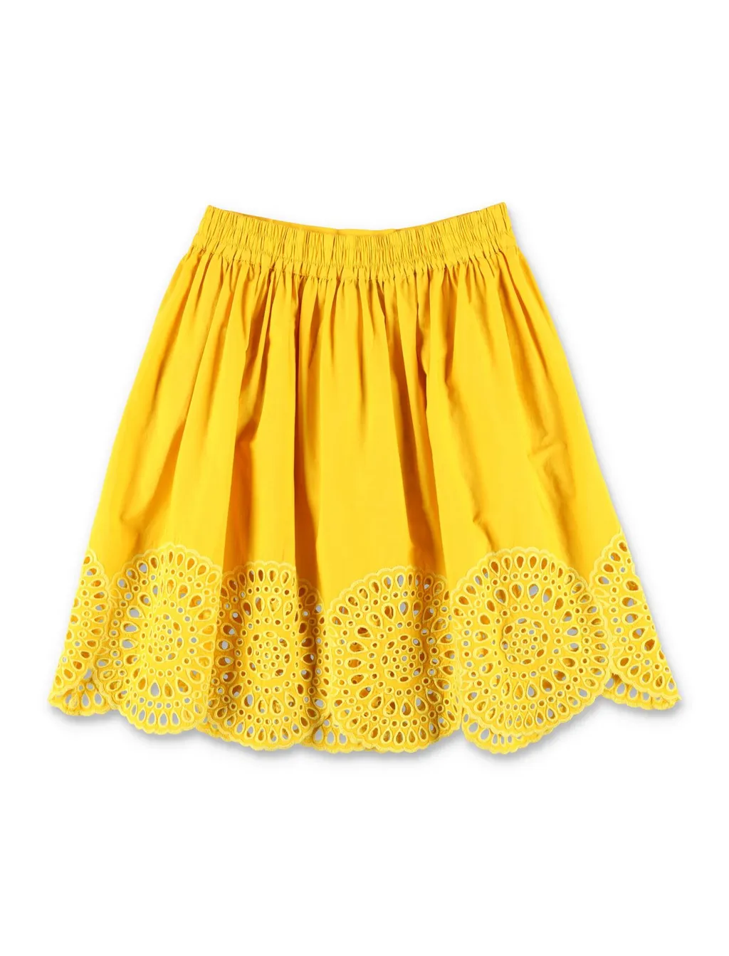 Stella Mccartney Kids Broderie Anglaise Pleated Skirt