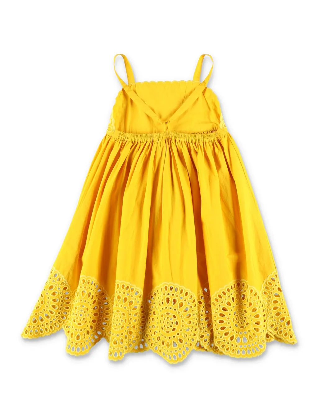 Stella Mccartney Kids Gathered Sleeveless Dress