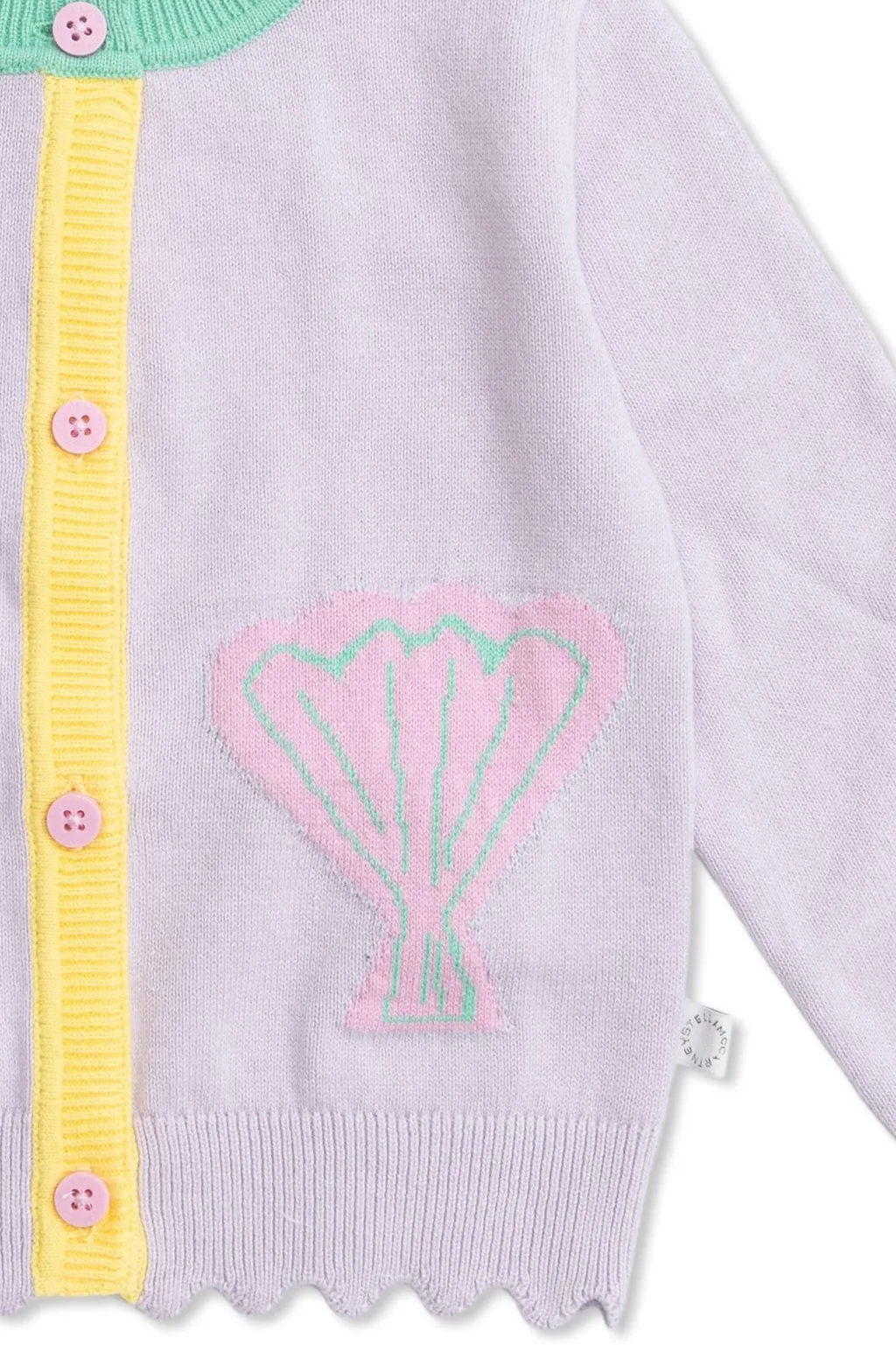 Stella Mccartney Kids Intarsia-Knitted Button-Up Cardigan