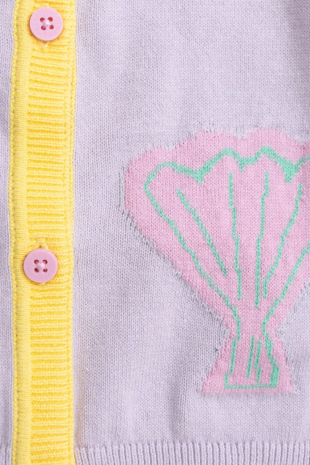 Stella Mccartney Kids Intarsia-Knitted Button-Up Cardigan