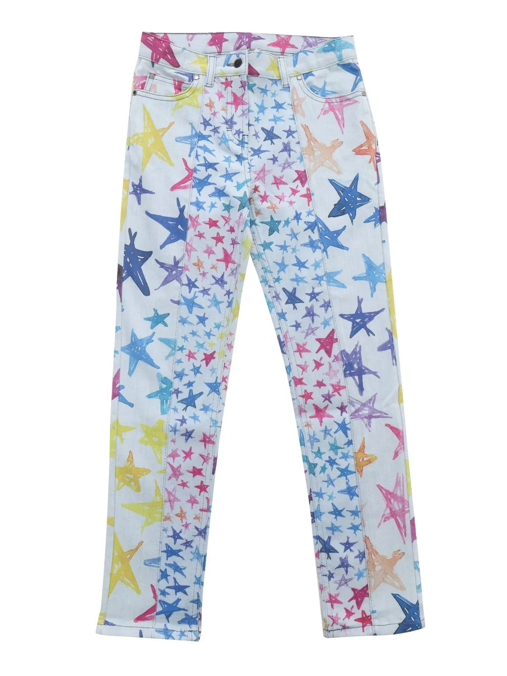 Stella Mccartney Kids All-Over Printed Straight Leg Jeans