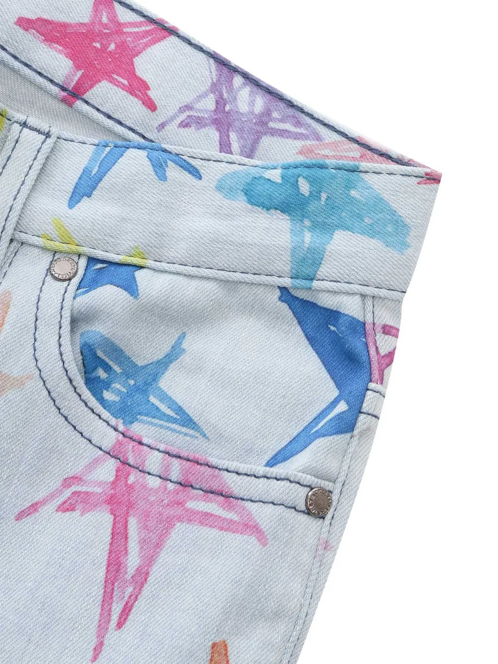 Stella Mccartney Kids All-Over Printed Straight Leg Jeans