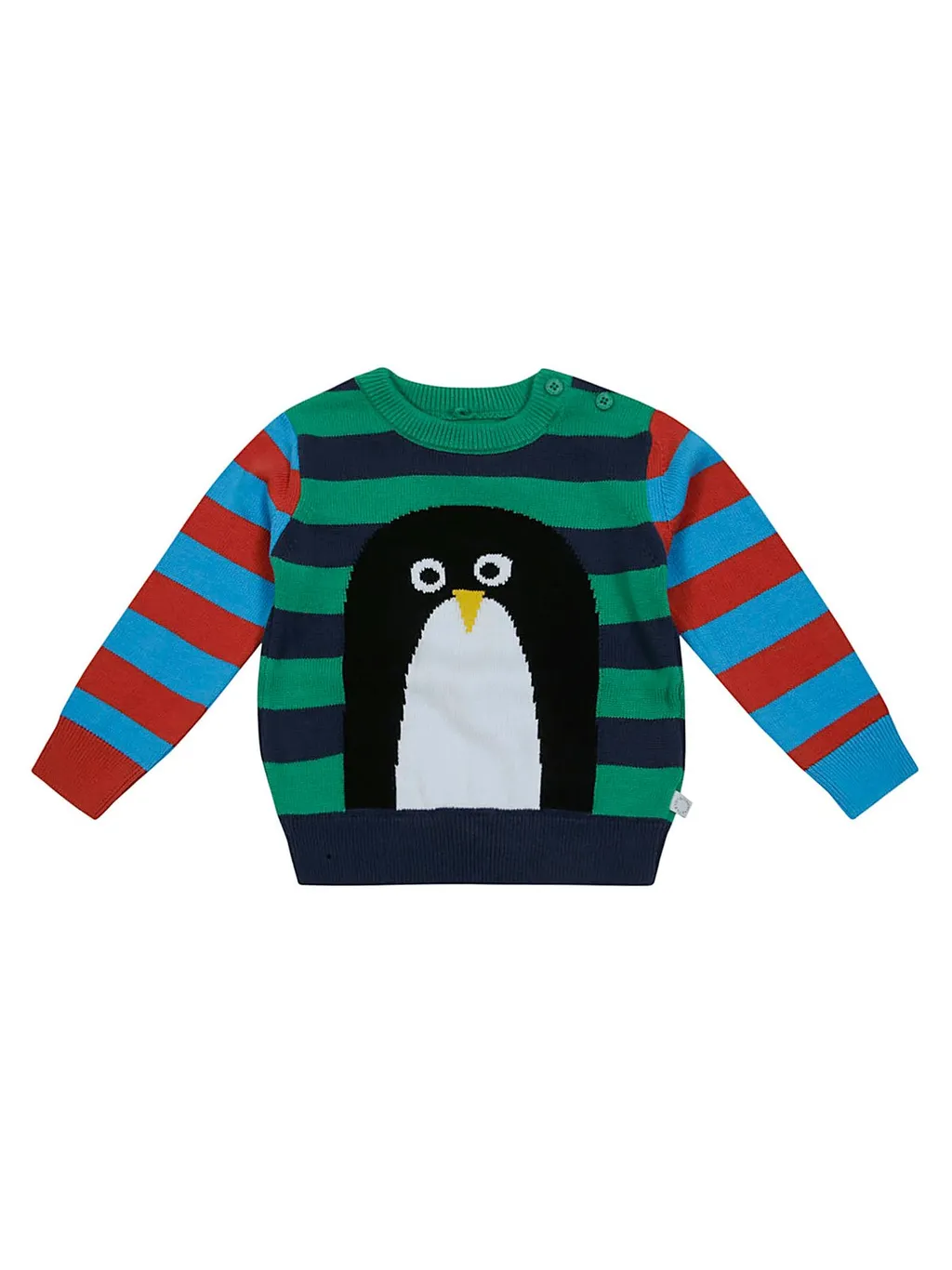 Stella Mccartney Kids Penguin Striped Crewneck Jumper