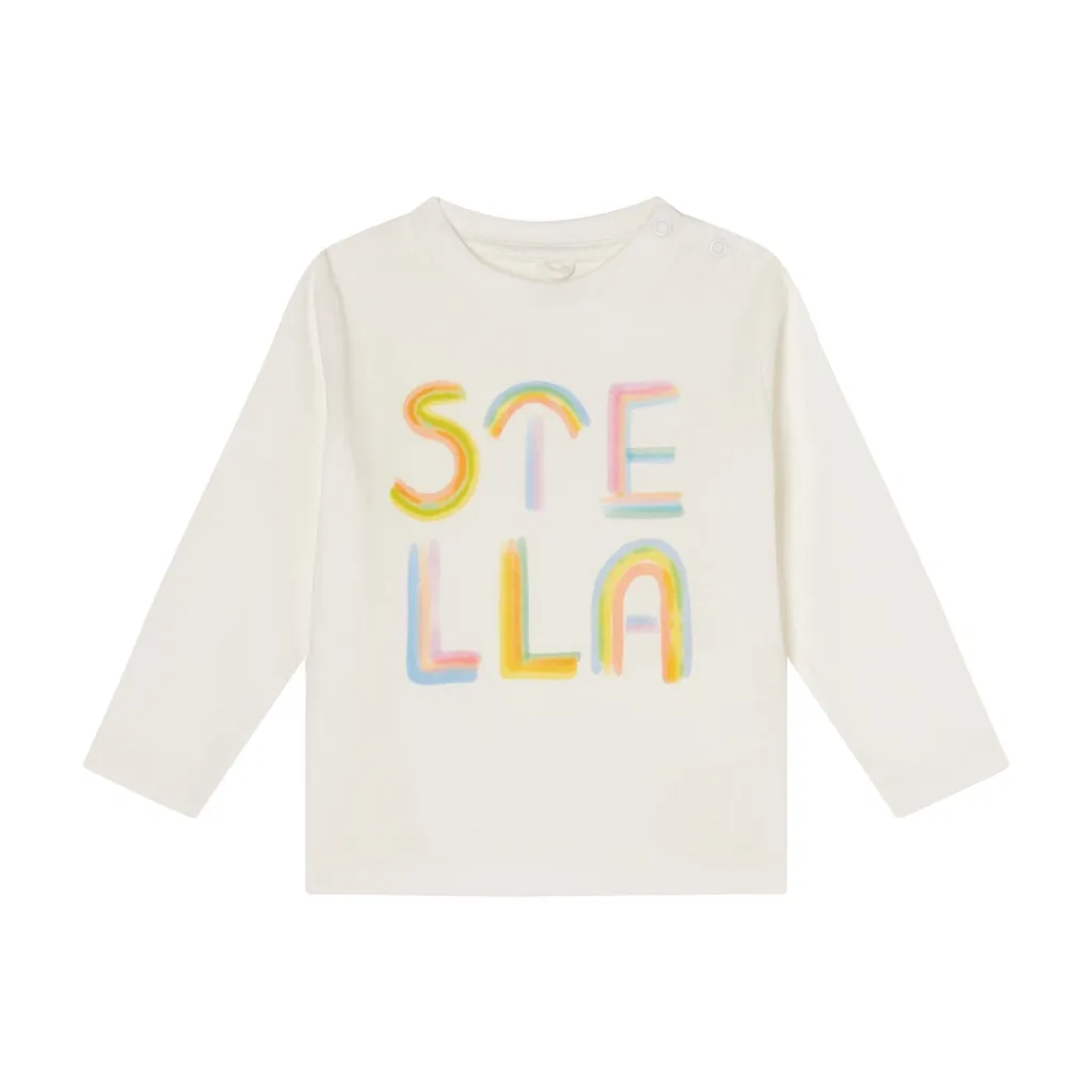 Stella Mccartney Kids Logo Rainbow Sweatshirt