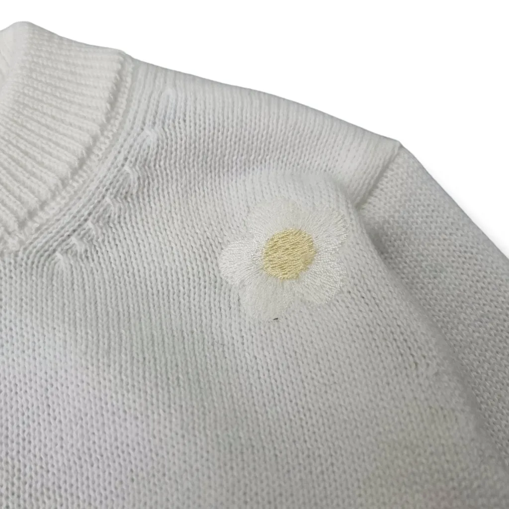 Stella Mccartney Kids Floral-Embroidered Knitted Cardigan